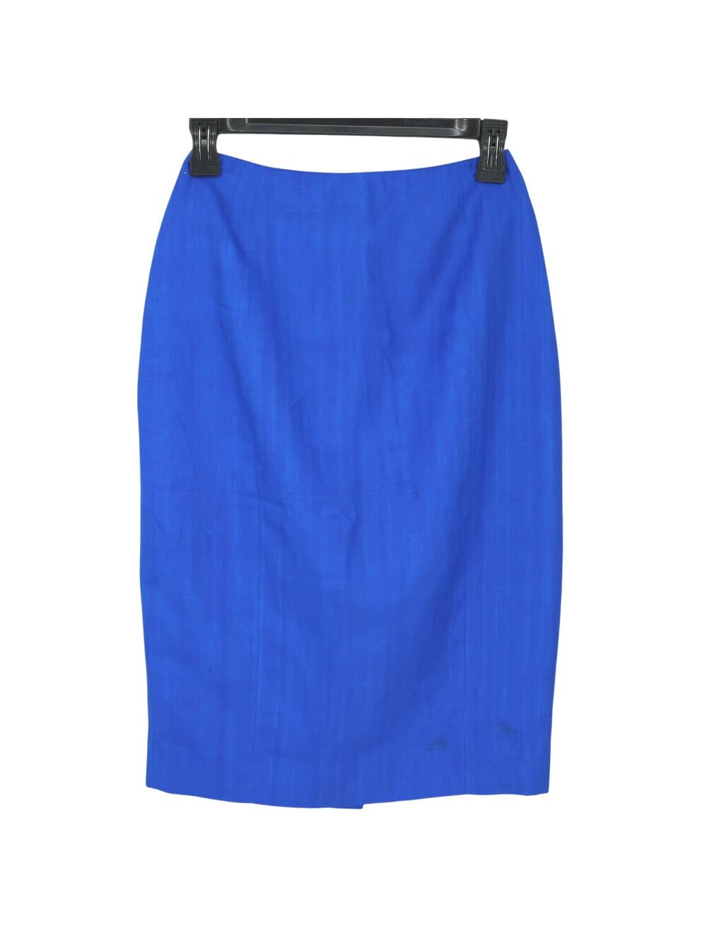 Eleanor P Brenner Skirt Womens 2 Blue Silk Back Zip Lined Career Vintage
